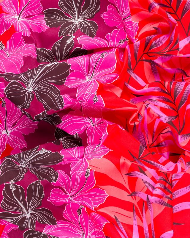Polynesian fabric MANAVA Red - Tissushop
